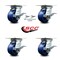 Service Caster 4 Inch Solid Poly Caster Set with Roller Bearing 4 Brake and 2 Swivel Lock SCC SCC-35S420-SPUR-SLB-BSL-2-SLB-2 - alternate 4